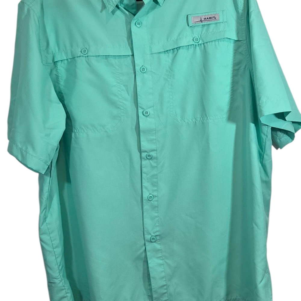 Habit Men's‎ Casual Button Down Shirt - Green